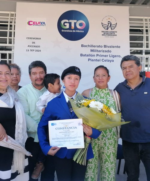 Reconocen a Cadetes en Celaya con ascensos en una Ceremonia de Excelencia