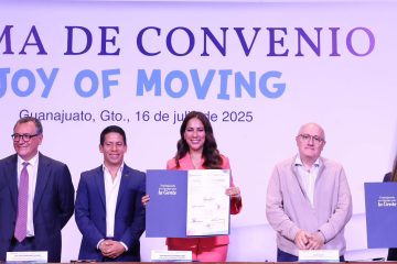 Gobernadora firma convenio por el desarrollo de la niñez en Guanajuato