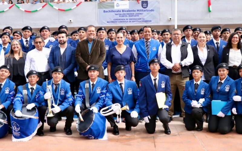 Reconocen desempeño de cadetes del bachillerato militarizado en Irapuato