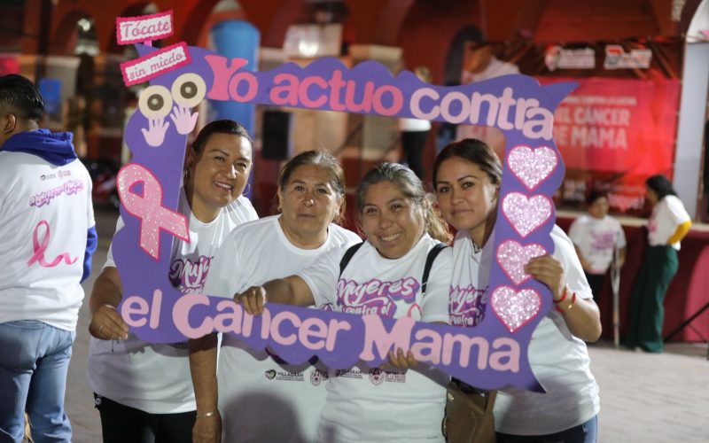Generan conciencia sobre detección oportuna del cáncer de mama