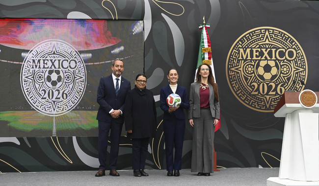Claudia Sheinbaum presenta la Copa Mundial FIFA 2026; “es momento para compartirle al mundo lo que es México y el momento histórico que vive”