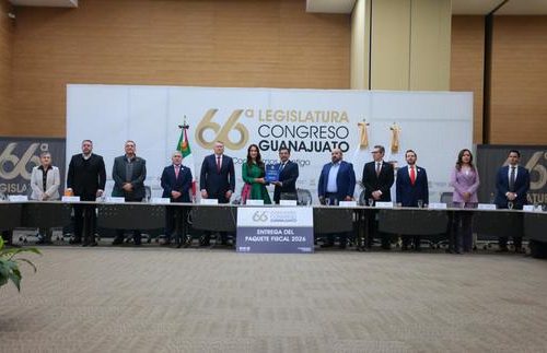 Poder Legislativo de Guanajuato recibe el Paquete Fiscal del Estado para el 2026