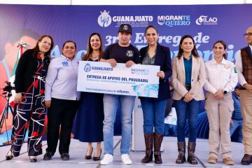 El Gobierno de Guanajuato entrega apoyos económicos para personas migrantes