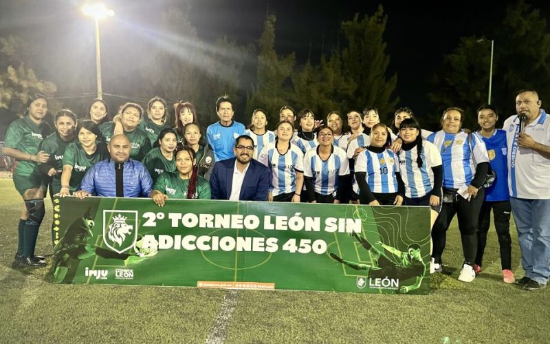 Realizan gran final del Torneo León Sin Adicciones 450