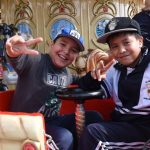 Niñas y niños disfrutan de la Villa Navideña en Irapuato