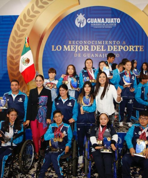 Gobernadora reconoce a deportistas guanajuatenses  