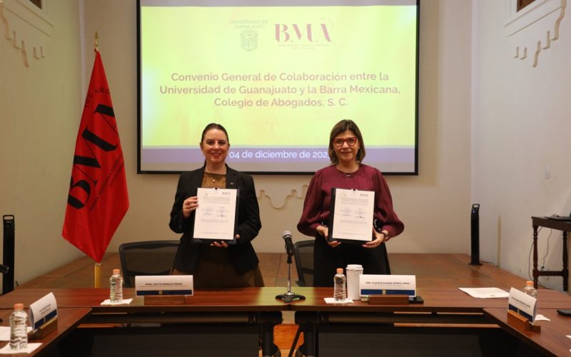 Firman convenio de colaboración UG y Barra Mexicana, Colegio de Abogados