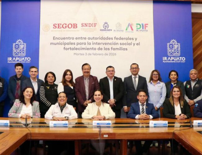 Unen esfuerzos para fortalecer la paz social y el bienestar de familias irapuatenses