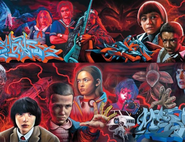 Impulsan el talento juvenil con mural inspirado en la serie Stranger Things
