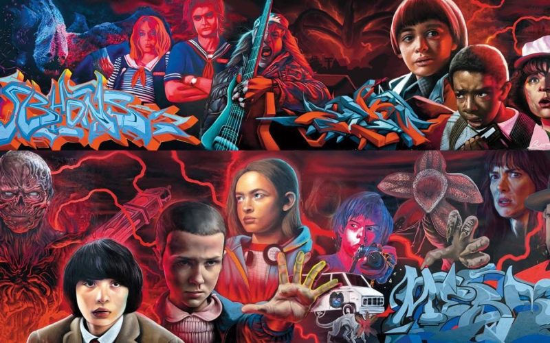 Impulsan el talento juvenil con mural inspirado en la serie Stranger Things