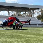 Atienden por aire una emergencia obstétrica