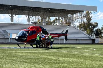 Atienden por aire una emergencia obstétrica