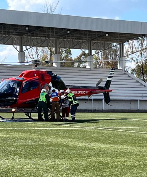 Atienden por aire una emergencia obstétrica