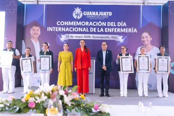Gobernadora reconoce labor de profesionales de la enfermería en Guanajuato