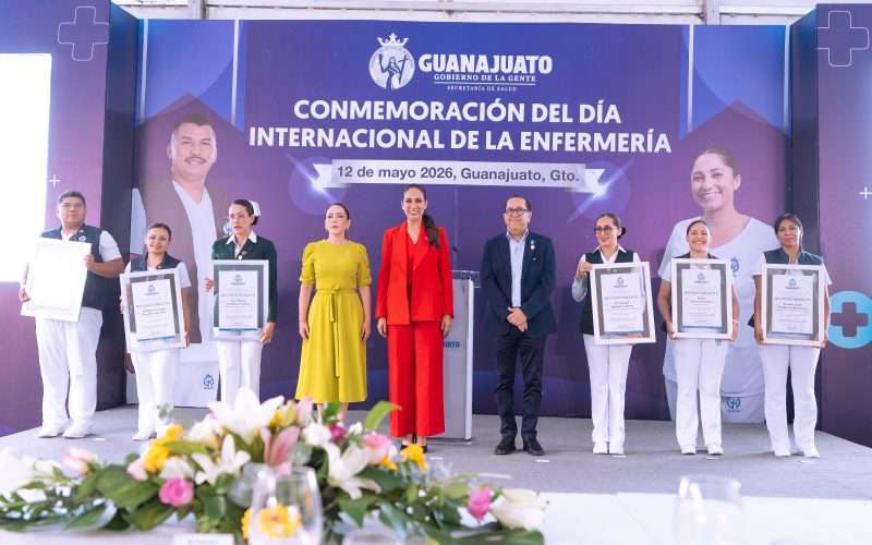 Gobernadora reconoce labor de profesionales de la enfermería en Guanajuato