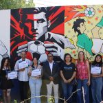 Comunidad universitaria participa en estrategia “Tequios por la Paz” con temática del Mundial