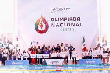 Inaugura Gobernadora la Olimpiada de Natación CONADE