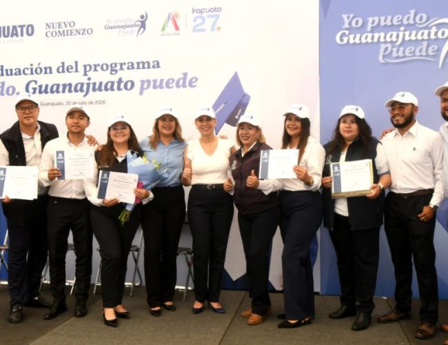 Se gradúan 500 irapuatenses como agentes de cambio del programa ‘Yo Puedo, Guanajuato Puede’