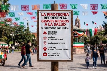 Llaman a población a evitar el uso de pirotecnia durante las Fiestas Patrias