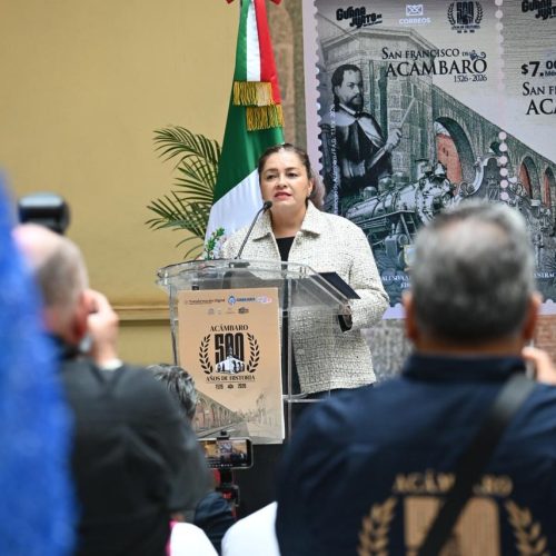 Memoria postal de México inscribe los 500 años de Acámbaro con estampilla conmemorativa  