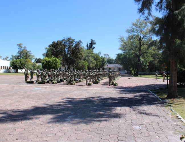 Despliega Secretaría de la Defensa Nacional 600 elementos para reforzar la seguridad en Guanajuato