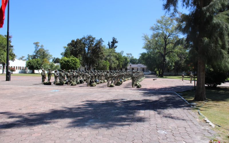 Despliega Secretaría de la Defensa Nacional 600 elementos para reforzar la seguridad en Guanajuato